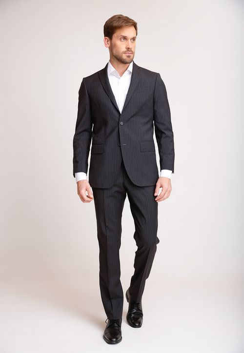 Traje Formal Hombre Lana Fantasía Slim Vercelli Gris