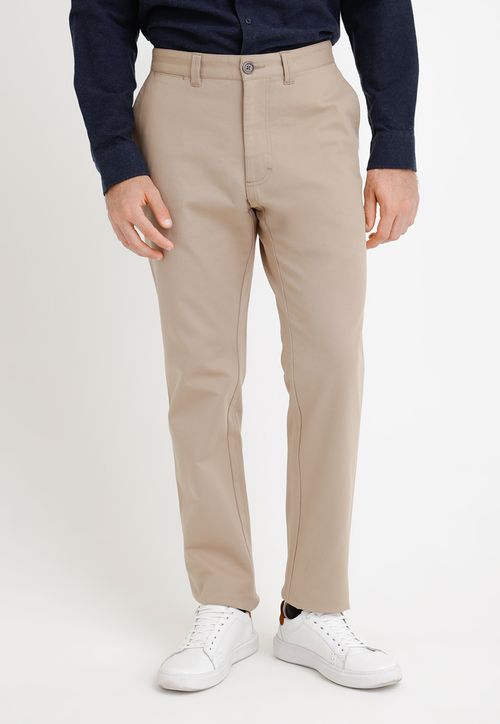 Pantalón Hombre Algodón Textura Slim Vulcan Beige