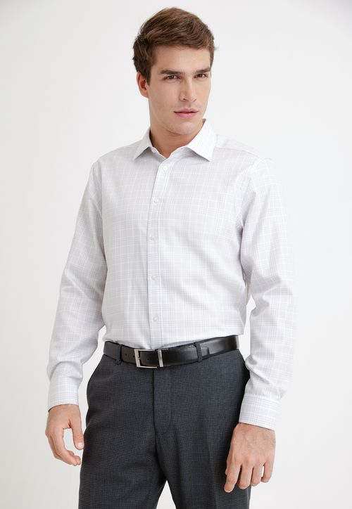 Camisa Hombre Gris Claro