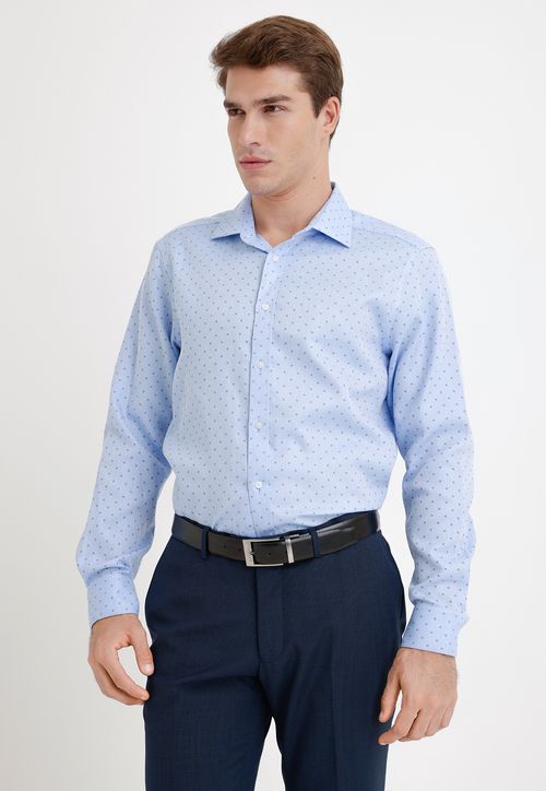 Camisa Formal Hombre Celeste