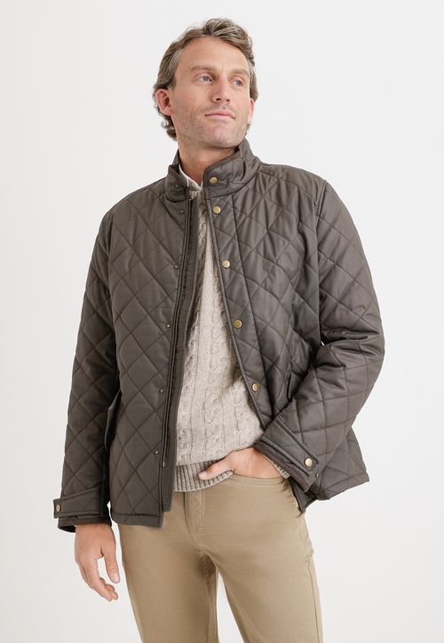 Parka Hombre Acolchada Café