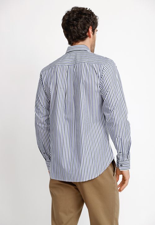 Camisa ML Hombre Bautista Azul Marino