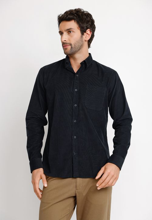 Camisa ML Hombre Burgos Azul Marino