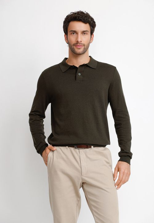 Polera ML Hombre Marcel Verde