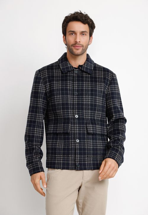 Chaqueta Casual Hombre Thena Negro