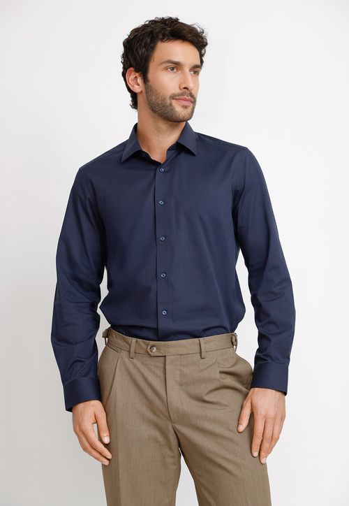 Camisa Formal Hombre Dynamic Azul Marino