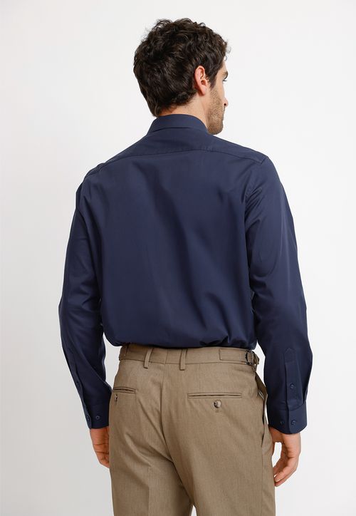 Camisa Formal Hombre Dynamic Azul Marino