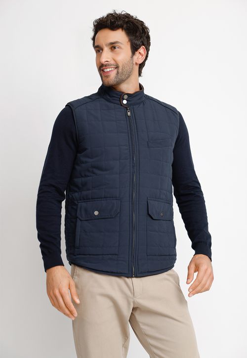 Parka Sin Manga Hombre Truman Azul Marino