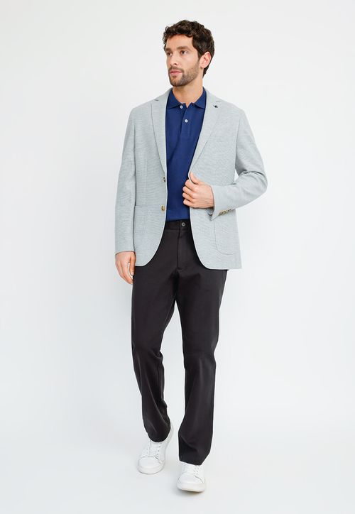 Chaqueta Hombre Basic Knit Gris