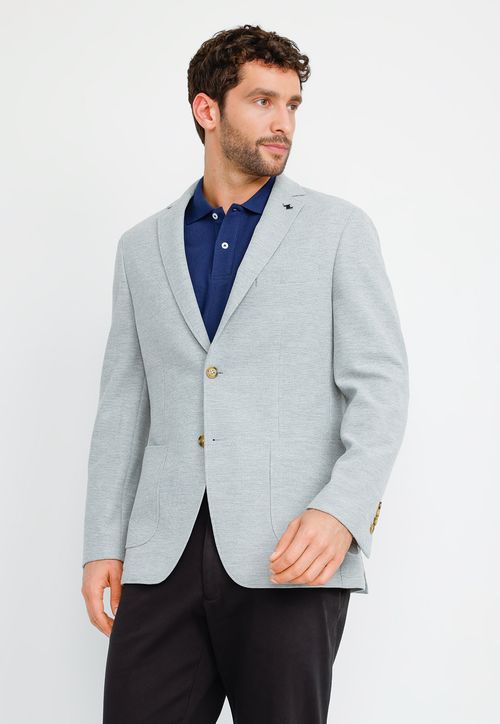 Chaqueta Hombre Basic Knit Gris