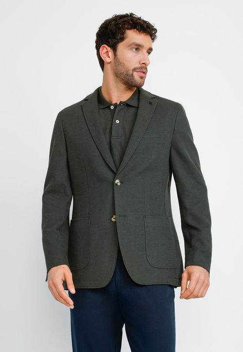 Chaqueta Hombre Basic Knit Verde