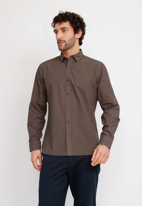Camisa ML Hombre Basilio Gris