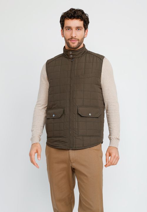 Parka Sin Manga Hombre Truman Verde