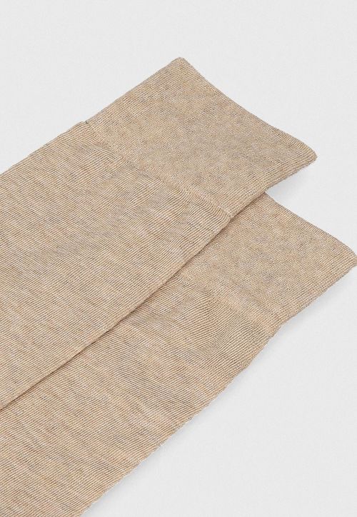 Calcetines Formal Hombre Beige
