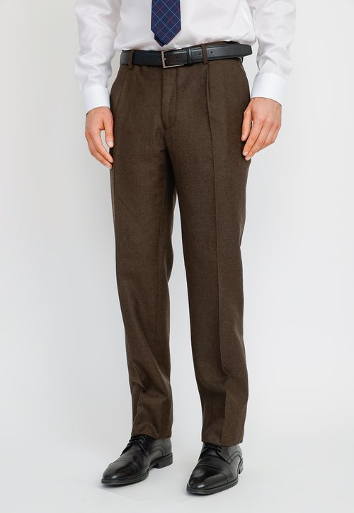 Pantalón Formal Hombre Classic Flannel Verde