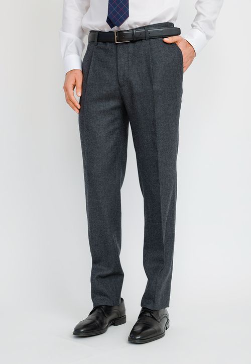 Pantalón Formal Hombre Classic Flannel Marengo