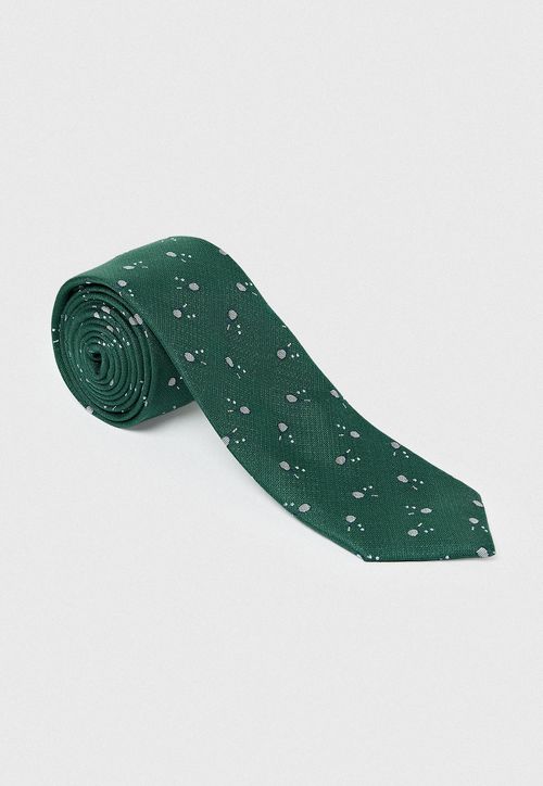 Corbata Hombre Formal Seda Classic Verde