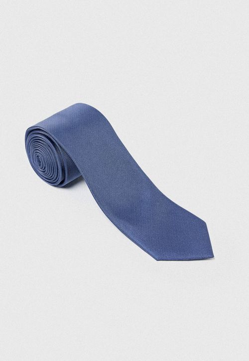 Corbata Hombre Formal Seda Classic Azulino