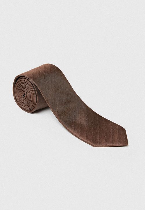 Corbata Hombre Formal Seda Classic Café