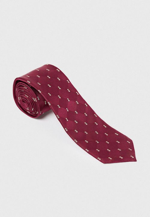 Corbata Hombre Formal Seda Classic Burdeo
