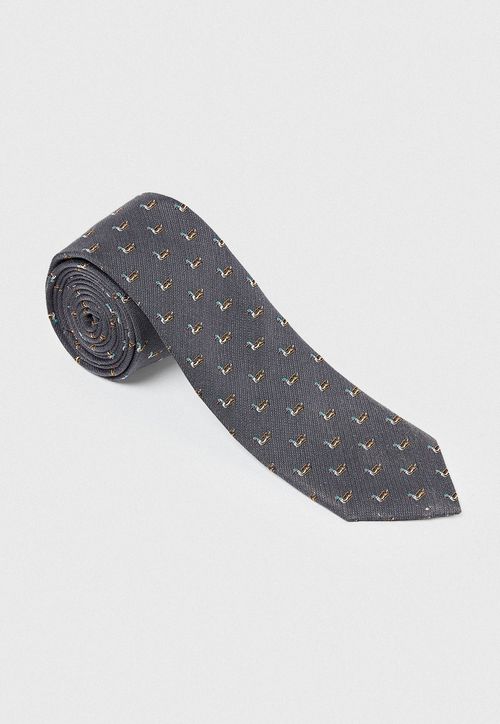 Corbata Hombre Formal Seda Classic Marengo