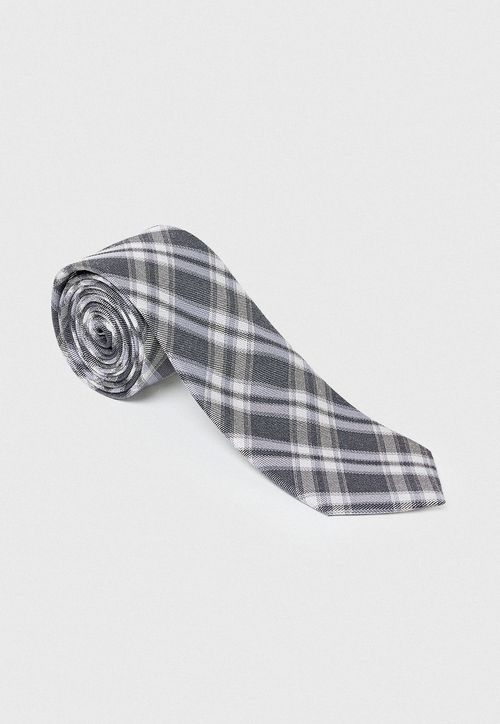 Corbata Hombre Formal Seda Classic Gris Claro