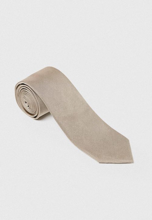 Corbata Hombre Formal Seda Classic Beige