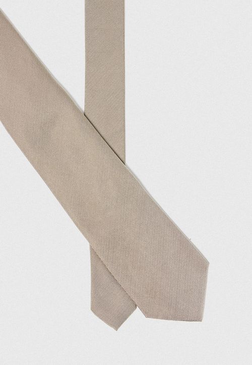 Corbata Hombre Formal Seda Classic Beige