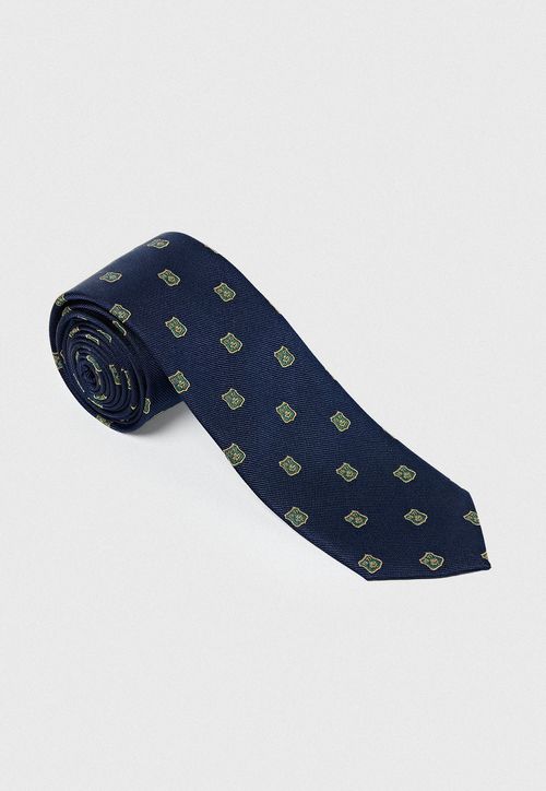 Corbata Hombre Formal Seda Classic Azul Marino