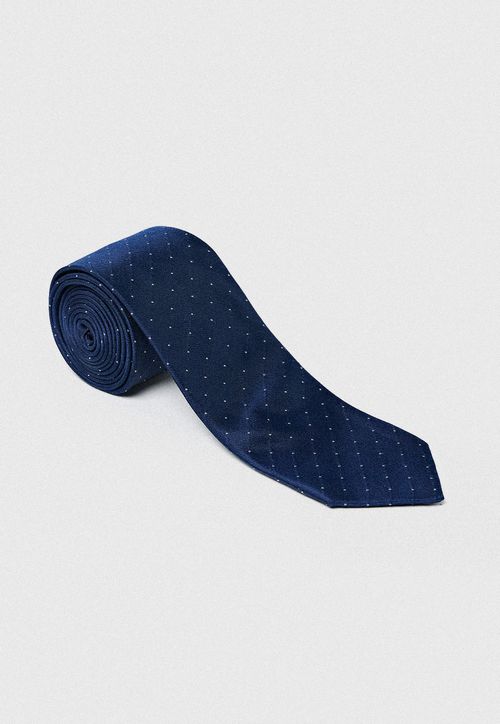 Corbata Hombre Formal Seda Classic Azul Marino