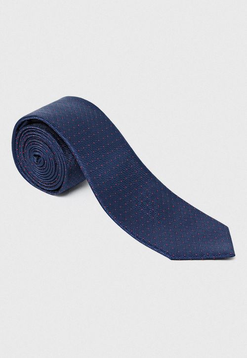 Corbata Hombre Formal Microfibra Promoción Azul Marino
