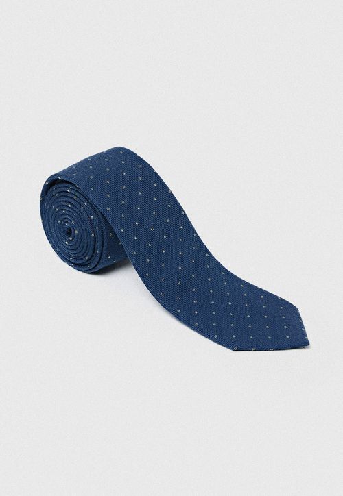 Corbata Hombre Formal Seda Classic Azul Marino