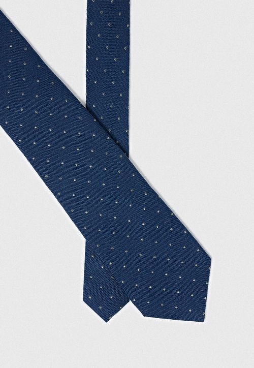 Corbata Hombre Formal Seda Classic Azul Marino