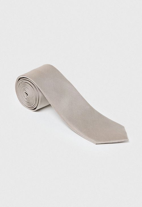 Corbata Hombre Formal Seda Classic Gris Claro