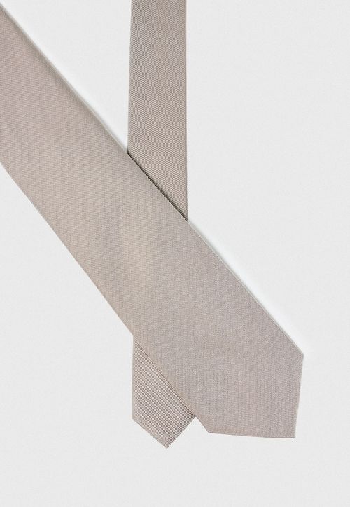 Corbata Hombre Formal Seda Classic Gris Claro