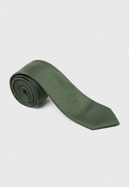 Corbata Hombre Formal Microfibra Promoción Verde