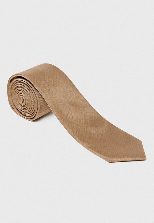 Corbata Hombre Formal Microfibra Promoción Café