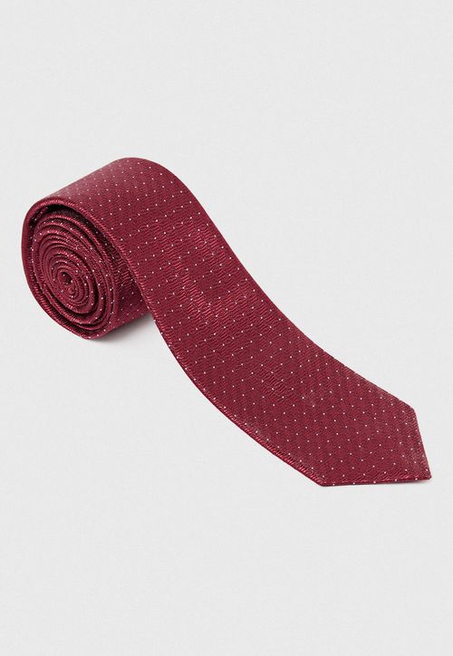 Corbata Hombre Formal Microfibra Promoción Burdeo