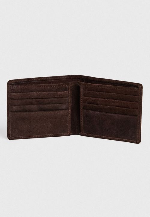 Billetera Hombre Gamuza Café