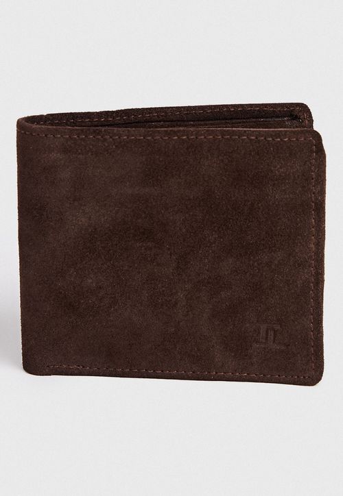 Billetera Hombre Gamuza Café