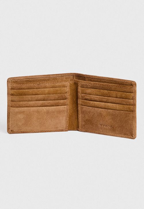 Billetera Hombre Gamuza Camel