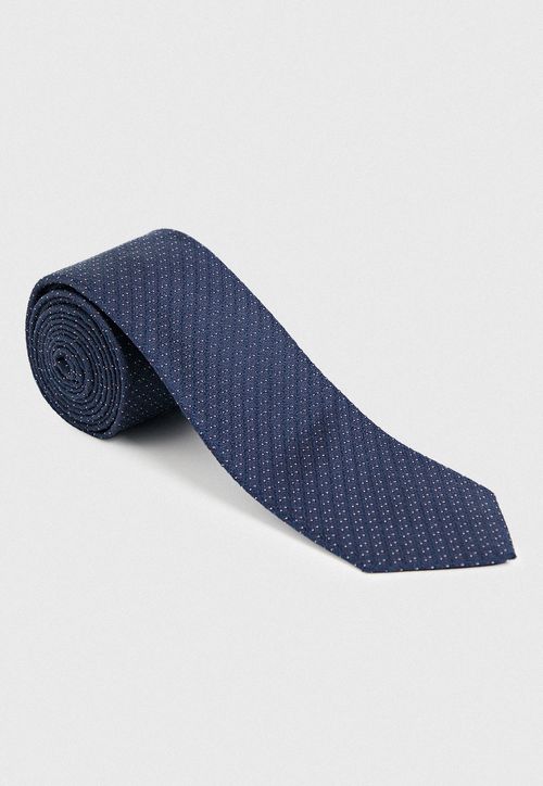 Corbata Hombre Formal Seda Travel Azul Marino