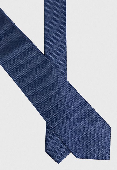 Corbata Hombre Formal Seda Travel Azul Marino
