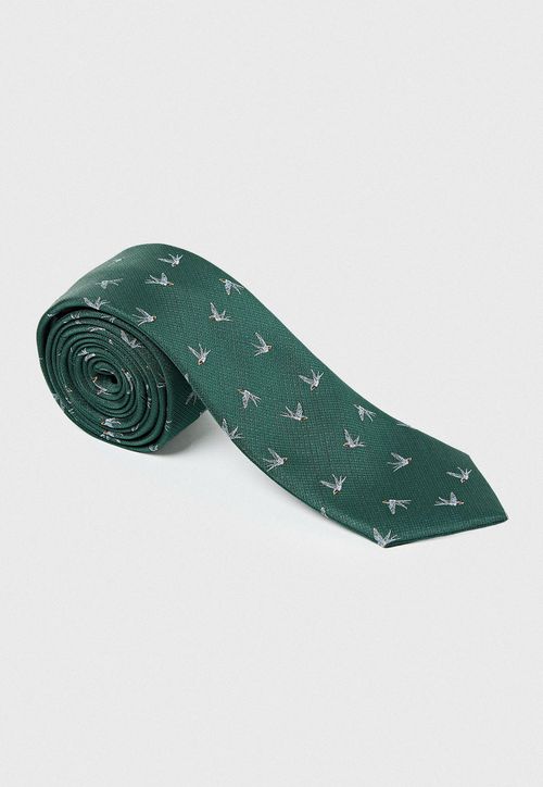 Corbata Hombre Formal Microfibra Promoción Verde