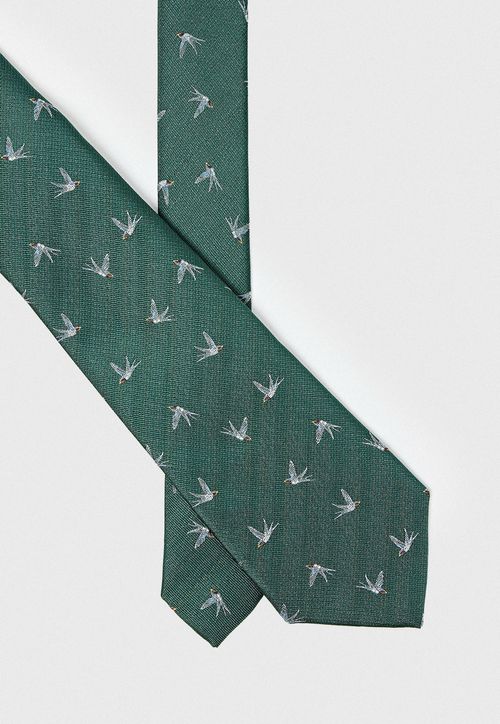 Corbata Hombre Formal Microfibra Promoción Verde