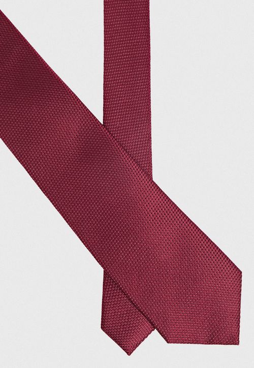 Corbata Hombre Formal Seda Travel Burdeo