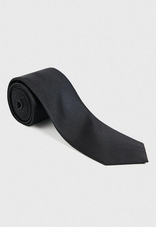 Corbata Hombre Formal Seda Travel Negro
