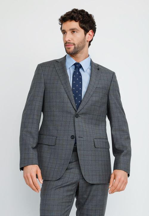 Traje Hombre Formal Slim Classic Gris