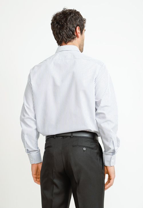 Camisa Hombre Formal Regular Algodón Non Iron Azul