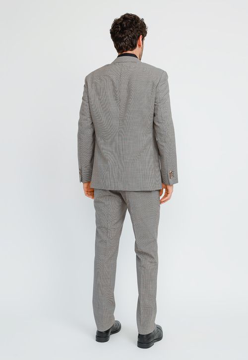 Traje Hombre Formal Regular Lana S100'S Classic Café
